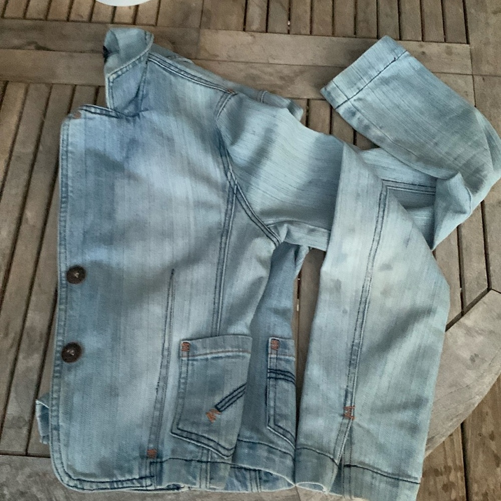 Clash distressed jean jacket